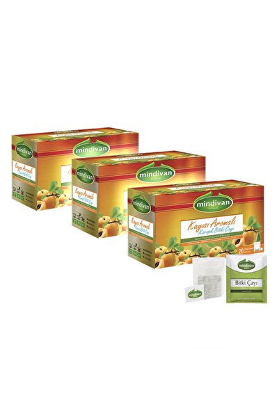 Mindivan Kayısılı Form Çayı 20'li - Diyet Destek Ürünü  x 3 Adet