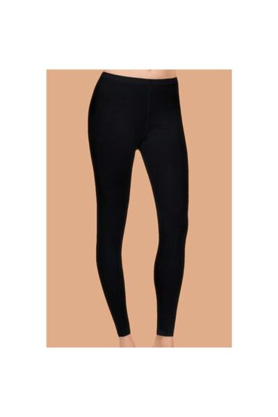 Tutku Bayan Uzun Düz Tayt 0173 – Siyah