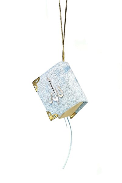 Yanaryıldızı Kadife Kaplı Mini Kur'an-ı Kerim Mavi