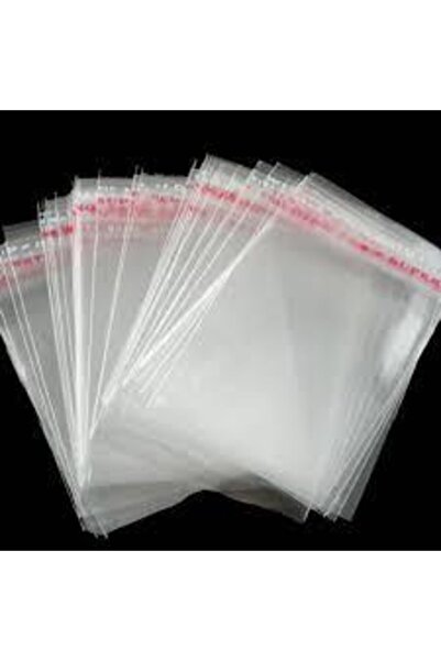linka 10 Cm X 25 Cm Şeffaf Bantlı Yapışkanlı Jelatin Poşet 500 Adet Opp