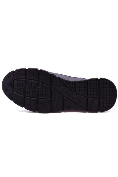 Generic Brand Men's Black Orthopedic Heel Massage Genuine Leather Winter Shoes