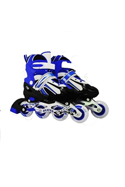 Pasifik Toys Pasifik Ayarlanabilir Çocuk Pateni 30-33 Numara (Mavi)