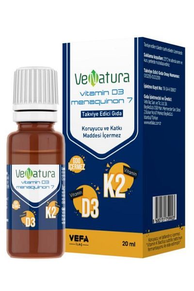 VeNatura Drops 20ml -VitaminD3 K2 (menaquinon 7)