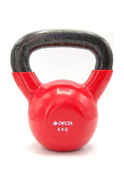 Delta 8 Kg. Çaydanlık Tipi Kırmızı Demir Dambıl - Kettlebell
