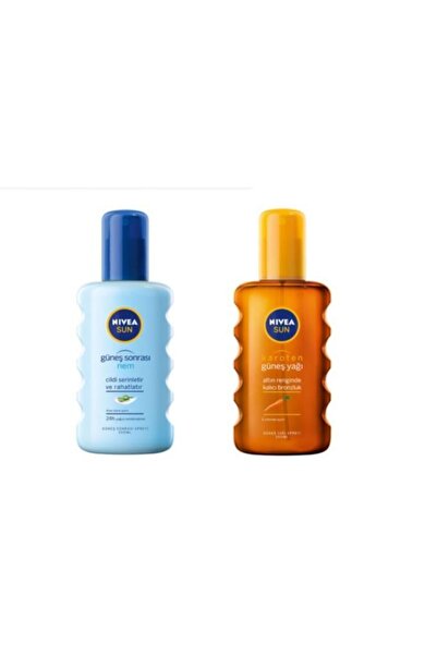 NIVEA Karoten Özlü Yoğun Bronzlaştırıcı Sprey Güneş Yağı + Sun Güneş Sonrası ...