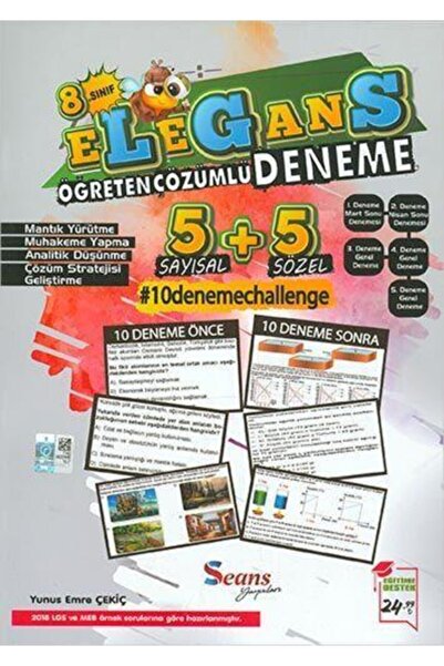Seans Yayınları Seans Lgs 8.sınıf Elegans 5 5 Sayısal Ve Sözel Deneme (KAMPAN...