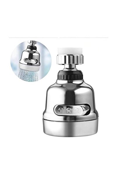 OEM 3 Fonksiyonlu 360 Derece Döner Su Tasarruflu Musluk Başlığı Krom