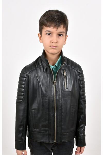 KÜTONNİ PELLE Erkek Çocuk Deri Mont