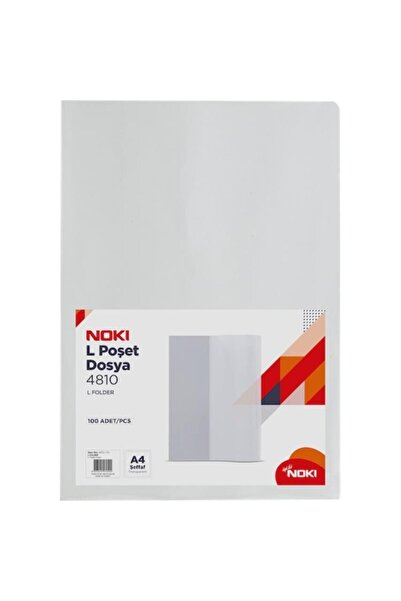Noki Nokı A4 Şeffaf L Poşet Dosya 100'lü 4810-110