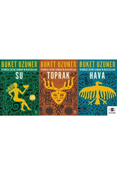 Everest Yayınları Buket Uzuner 3 Kitap Set / Uyumsuz Defne Kaman'ın Maceralar...