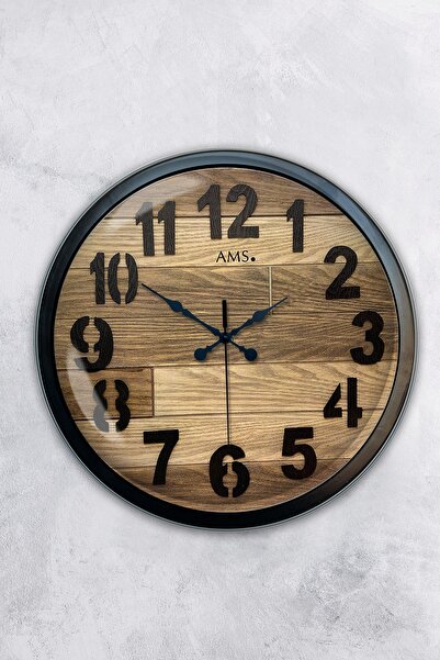 AİB STORE Δώρο 40 εκ. Μαύρο Μεταλλικό Απλό Ρολόι Τοίχου