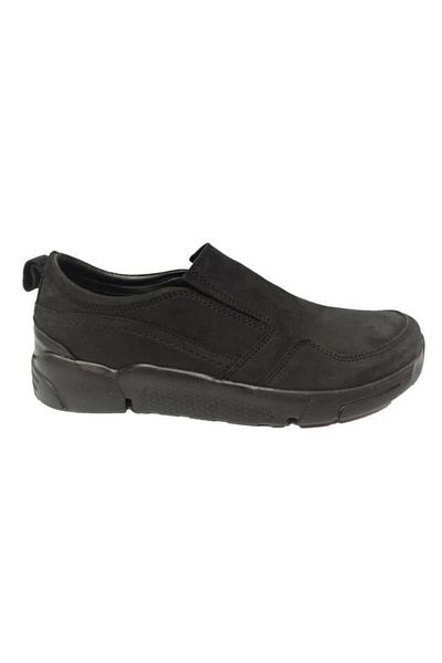 Greyder Men's Black Genuine Nubuck Leather Shoes