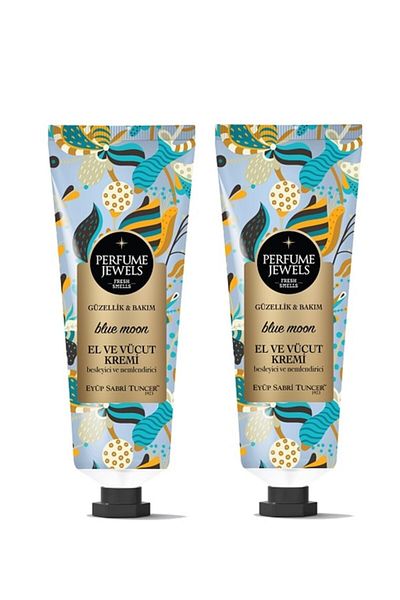 Eyüp Sabri Tuncer Blue Moon Perfume Jewels - Hand and Body Cream 50ml Tube x 2 Pieces