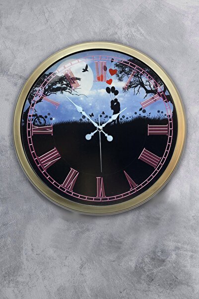 Dream Gift هدية ساعة حائط معدنية عتيقة مقاس 40 سم