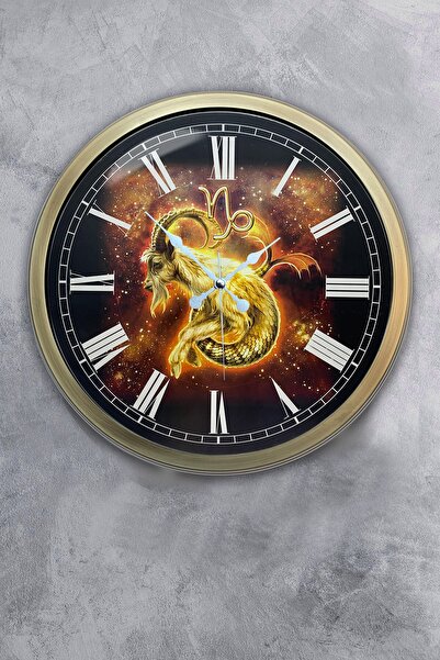 Dream Gift ساعة حائط من معدن الجدي المطلي 40 سم