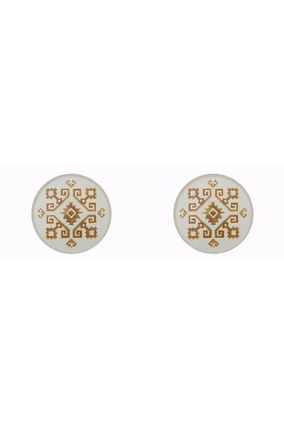 Porland Arabesque Pattern Flat Plate 27cm Set of 2