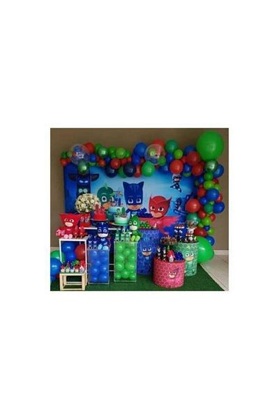 Aşkın Parti Evi Set de baloane și lanțuri Pj Maskeliler Concept