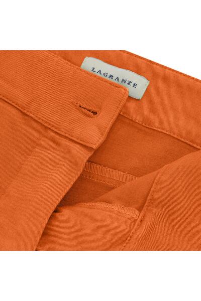 LAGRANZE Ανδρικό πορτοκαλί σορτς τσέπης Chino