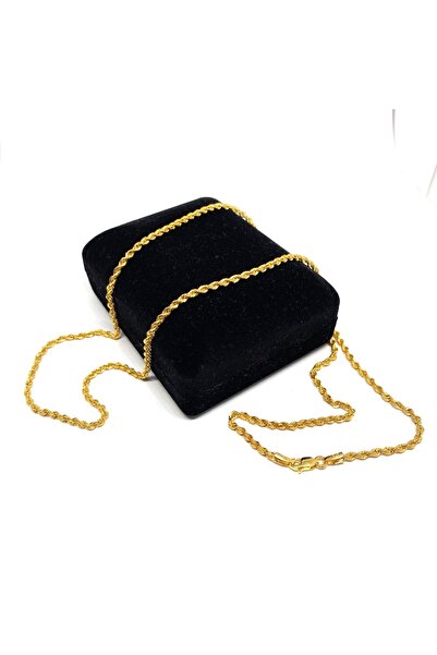 Gürler Kuyumculuk 60 Cm Pullu-arpa, Burgu-halat Zincir Altın Kolye - Ak0231
