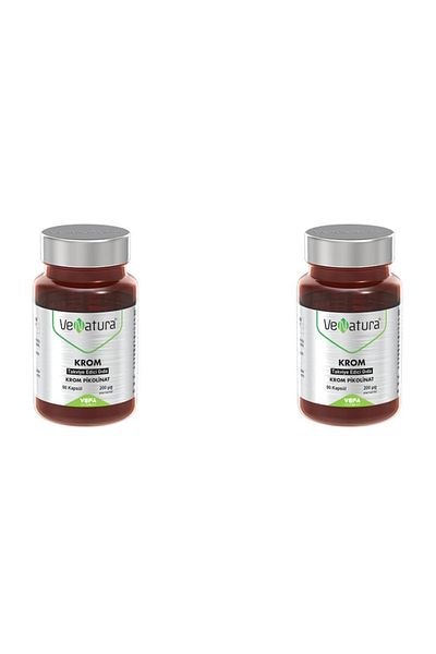 VeNatura 2 Pieces Chrome 200 Mcg 90 Capsules