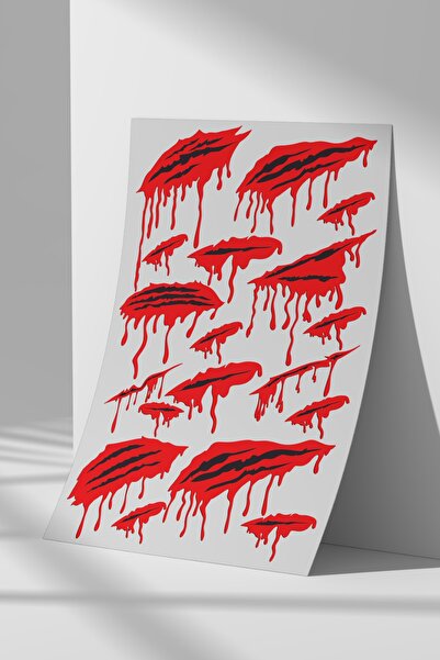 Sticker Market Sticker Seti, Düz Yüzeyler Için A4 Boyutu Çıkartma Etiket Seti