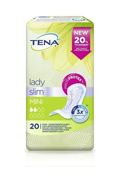 TENA Lady Slim Mini ( 2 Damla )  Kadın Mesane Pedi 20 Adet