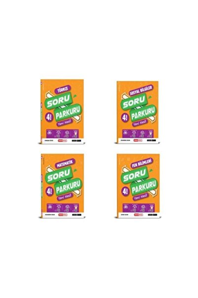 Kırmızı Beyaz Yayınları Soru Parkuru 4. Sınıf Set 4 Lü Set