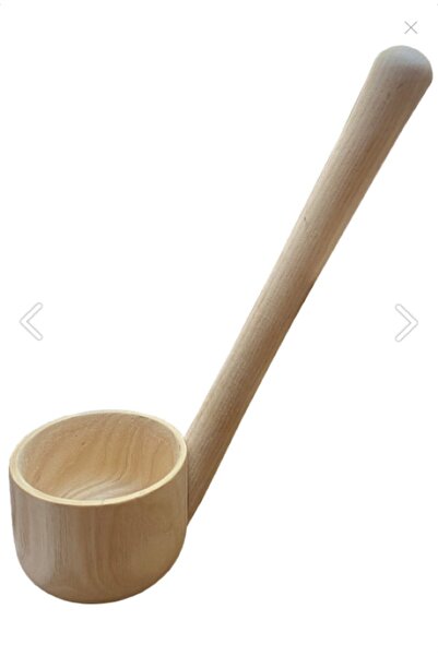 ÖLÇER Ahşap Şimşir Kepçe Doğal Ahşap Çorba Kepçesi Şimşir Kaşık Tahta Kaşık K...