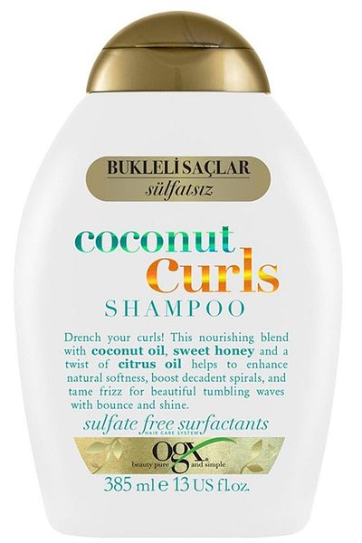 OGX Coconut Curls Curly Hair Care Cream - 385 Ml Moisturizing