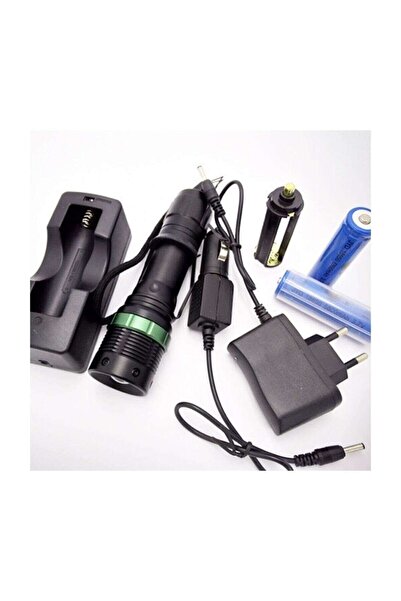 Watton Şarjlı El Feneri Zoomlu Tip Ev Ve Oto Şarjlı Wt-037