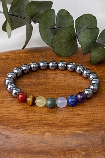 Dünya Doğal Taş سوار تيراهيرتز من حجر الشاكرا مكون من 7 قطع