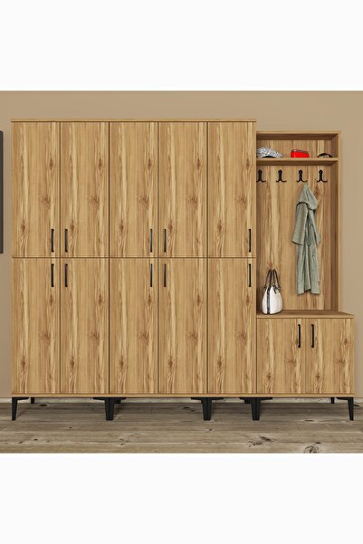 Kalender Dekor Rose-1-3-4-4 Portmanto Vestiyer Ayakkabılık