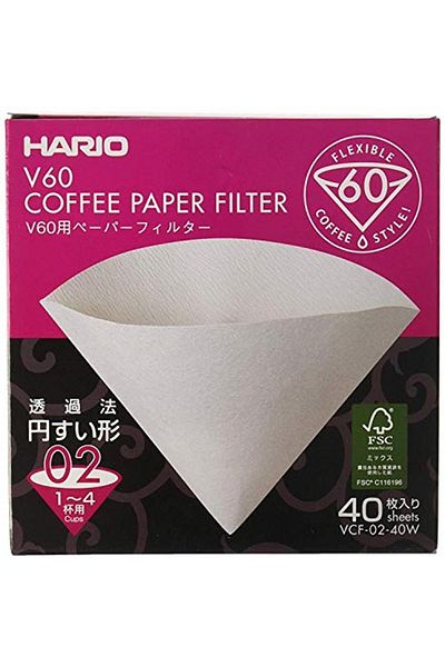 Hario V60 02 Dripper - 40 Pieces Filter Clothes