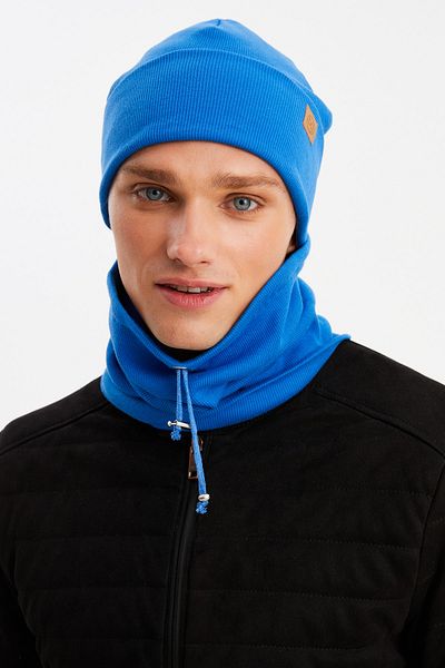 Butikgiz Men's Fisherman Style Cotton Camisole, Anti-Sweat, Ultra Light, Soft Beret Neck Collar Set