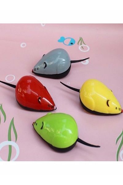 Hediye Rüzgarı Cat Toy Pull and Drop Mouse Colorful 2 Pieces