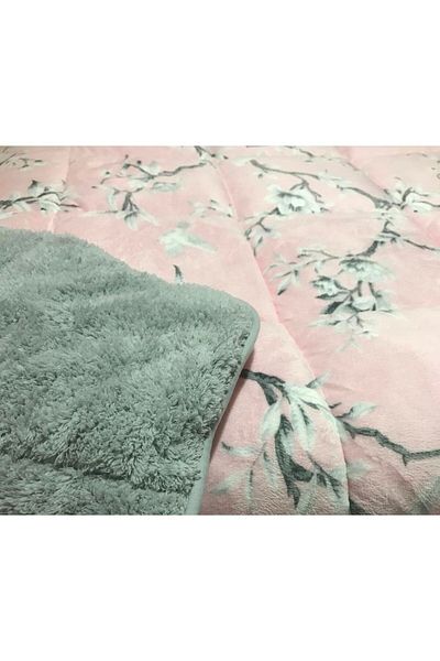 AKAYDINLAR Merino Comforter Set Double Quilt 3 Piece September Gray