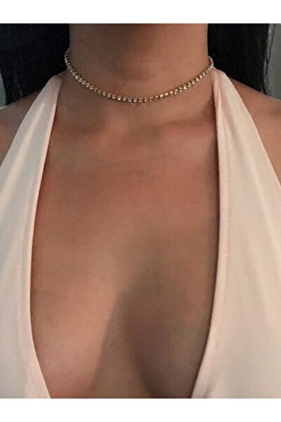 ESUSO 16 Mm Taşlı Choker Kolye