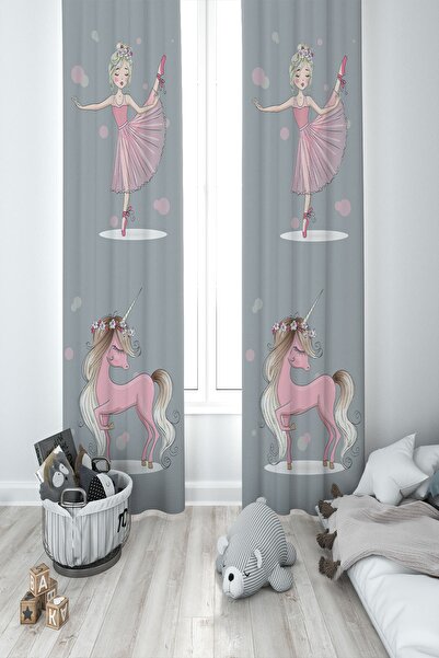 BAMBAŞKA MODA Дитяча кімната з малюнком єдинорога і балерини - Двоє крил фон ...