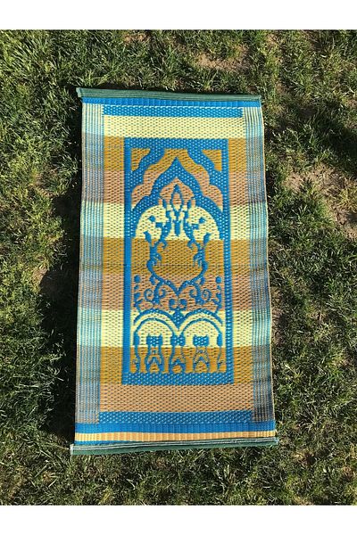 ACY STORE Plastic Wicker 60 X 130 Cm Prayer Model Prayer Rug Size Double Shuttle Sturdy Wicker
