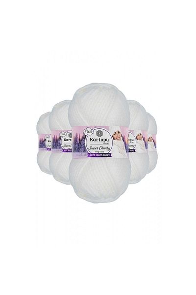 Kartopu Super Chunky 5 Pieces Thick Winter Hand Knitting Yarn - 100 gr K010