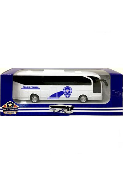 CanEm Toy Display Friction Police Bus