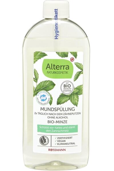 Alterra Organik İçerikli Alkolsüz Vegan Ağız Bakım Suyu - 5 Etkili Bakım -450 ml