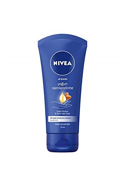 NIVEA Yoğun Nemlendirici El Kremi 75ml, Doğal Badem Yağı Ve Shea Yağı Özleri