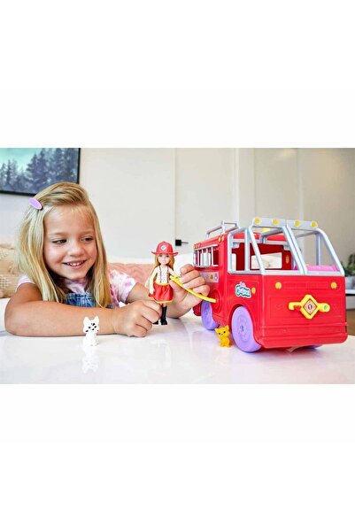 mattel Barbie Chelsea'nin Itfaiye Aracı Hck73 Lisanslı Ürün