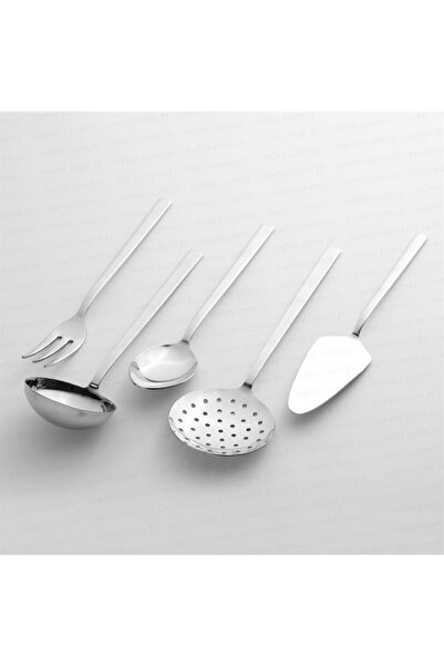 Nehir Dalyan Gold 5 Pieces Serving Spoons Standard