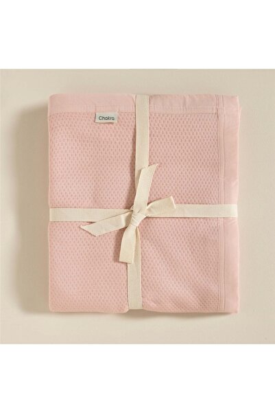 Chakra Lillia Çift Kişilik Pike 210x240 Cm Somon