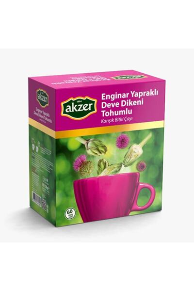 Akzer Enginarlı Deve Dikeni Tohumlu Çay Doğal 60’lı