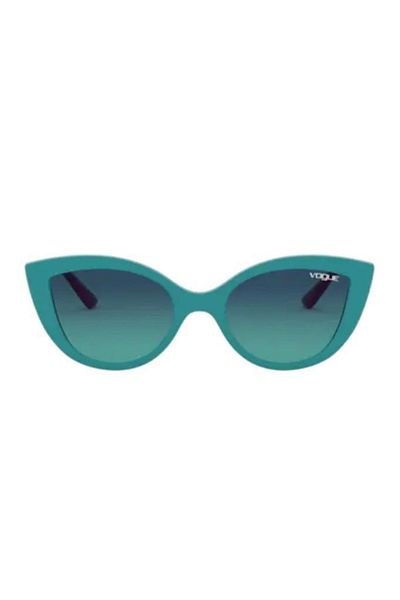 Vogue Vj200327744S46 Children's Sunglasses Blue Framed Smoke Lens Cat Eye Model Uv400