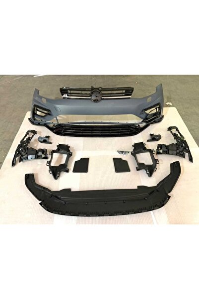 HYM TUNİNG Vw Golf 7.5 R Uyumlu Ön Tampon, R Ön Bodykit Full Set + Panjur, 20...
