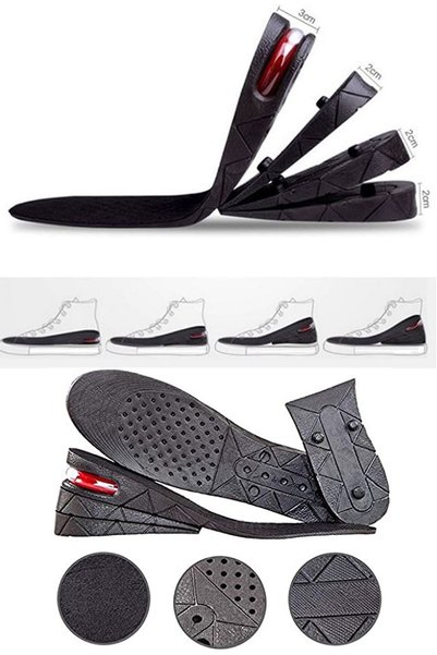 YclShop 7 cm Air Cushion Height Extension Insoles Heel Booster